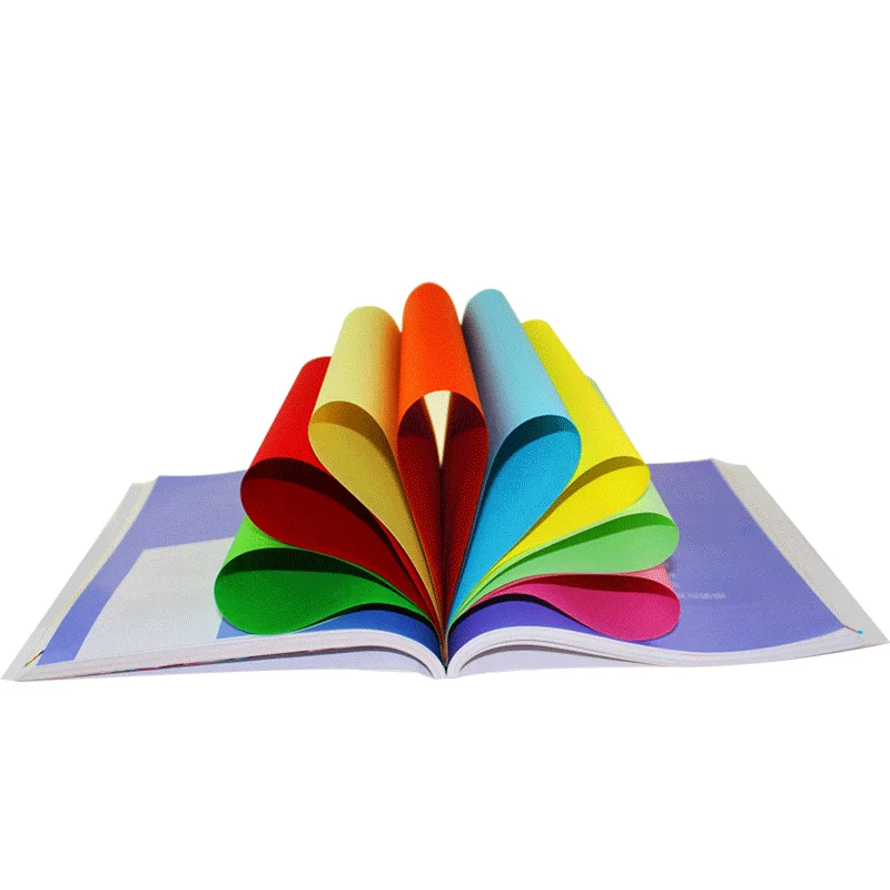 Children paper toys 20 pieces of colored paper children's cartoon DIY multicolored paper-cut folding toys paper tools gifts for young children's ed