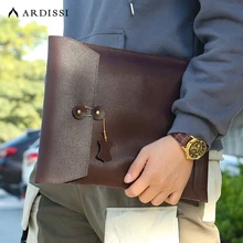 

Laptop Bag for MacBook Air Sleeve Cow Split Leather Pouch 13.3 Mac Book Pro Case M1X 14 inch Waterproof Huawei MateBook Cover