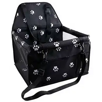 

Collapsible Car Seat Pet Carrier Box with Safety Leash Support Bars for Small Dog Cats F-Best