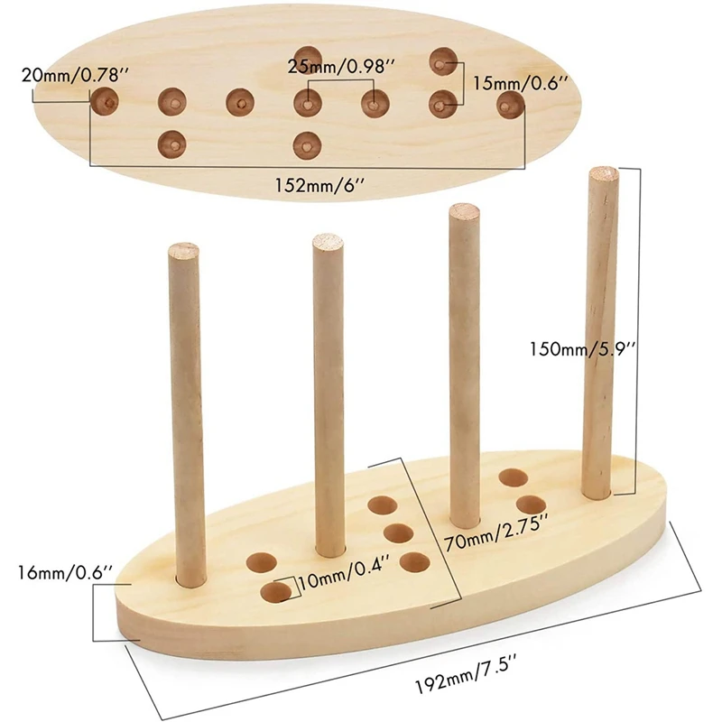 Bow Maker for Ribbon for Wreaths, Multipurpose Oval Wooden Bow Maker Tool  for Creating Bows, Gift