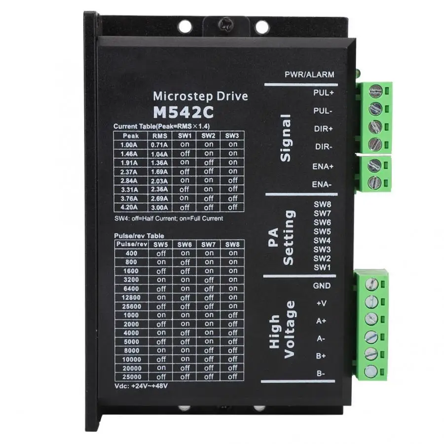 M542C Драйвер шагового двигателя 57HS21A двигатель комплект для 2-фазный/4-фазный двигатель 2.1N.M(NEMA23