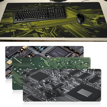 

Top Quality Circuits mouse pad gamer play mats Anti-slip Locking Keyboard Pad Desk Mat Large Gaming Mouse Pad for csgo