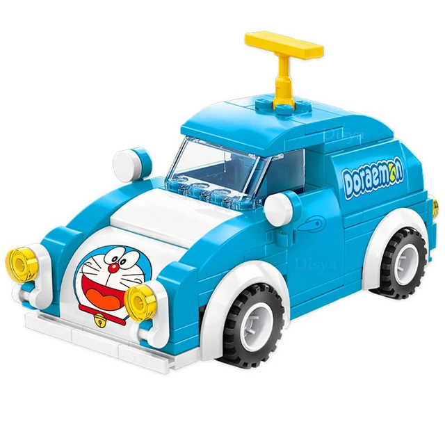 2021 new classic anime Doraemon restoration cement pipe open space scene model building block toy building block girl boy toy No box