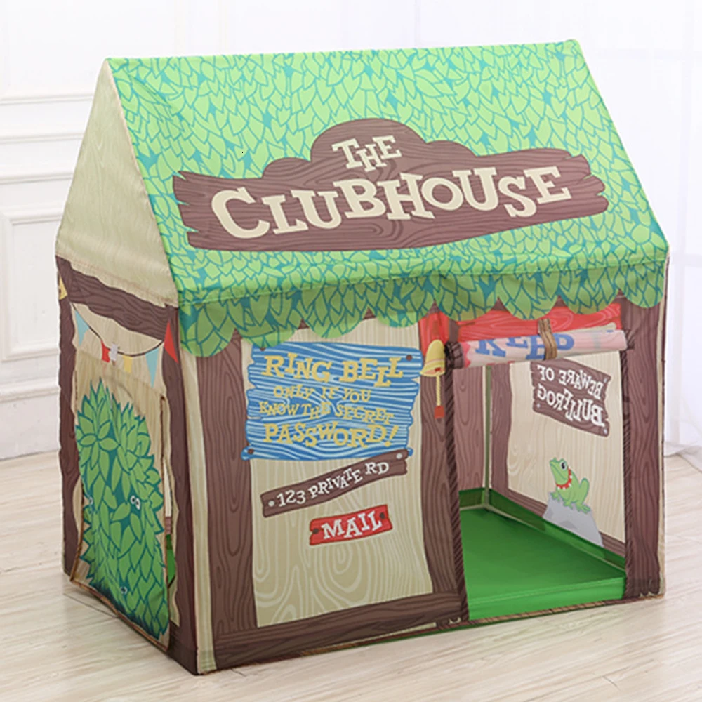 Fairy Forest Cabin Outdoor Tenda Infantil Toys For Children Kids Princess Castle Baby Crawl Tunnel Teepee Playhouse Tipi Tent