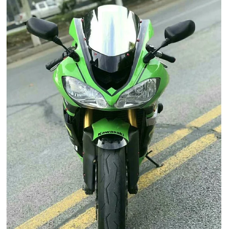 Ветровой экран для 2004 2005 Kawasaki Ninja ZX10R ZX-10R ZX 10R 04 05 ветровой экран дефлекторы лобового стекла - Цвет: Chrome