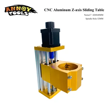 

CNC 3018 Zaxis module support 300W/500W Spindle 52mm diameter Aluminum Z-axis Sliding Table Apply Nema17 42HS48MM Stepper motor