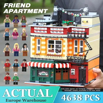

MOC Street View Central Perk Big Bang Theory Modular Building Blocks Compatible with 10189 Bricks House Kids Christmas Gifts