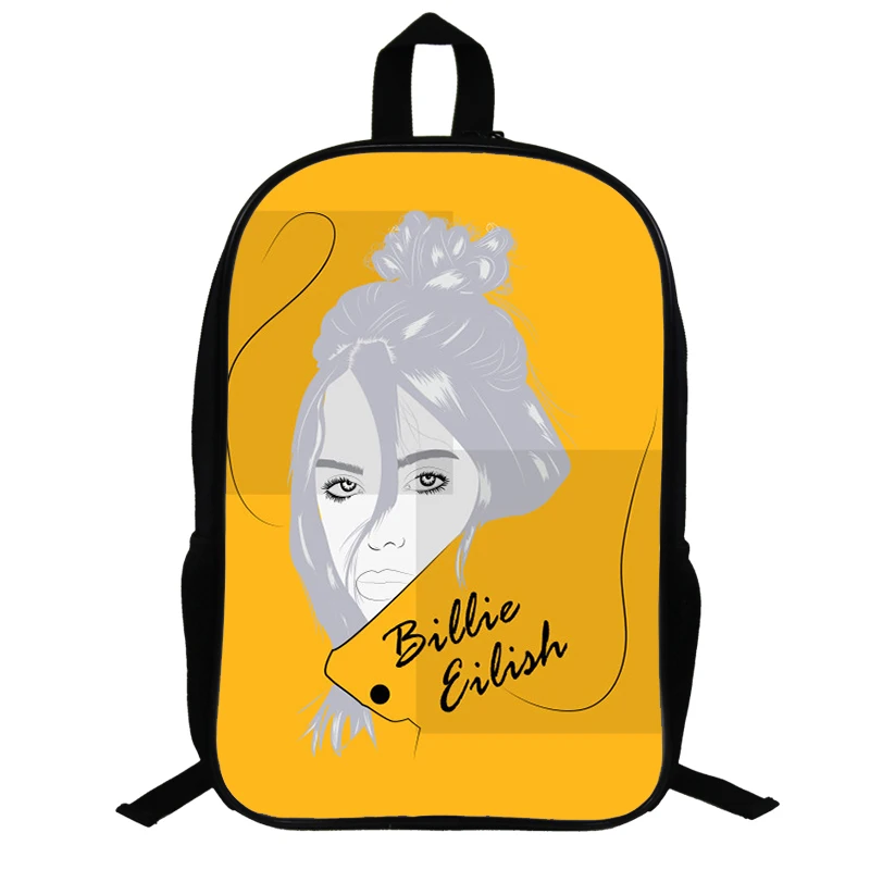 14,5 дюймов Billie Eilish школьные сумки для подростков, рюкзак в стиле хип-хоп для мальчиков и девочек, рюкзак для ноутбука, рюкзак для путешествий, рюкзак, подарок для фанатов