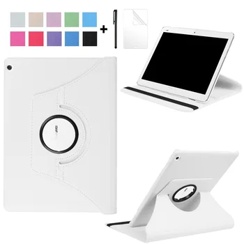 

Rotating PU Leather Smart Case for Huawei MediaPad M3 Tablet Funda Cover for Huawei BAH-W09 BAH-AL00 BAH-L09 with Pen+Film
