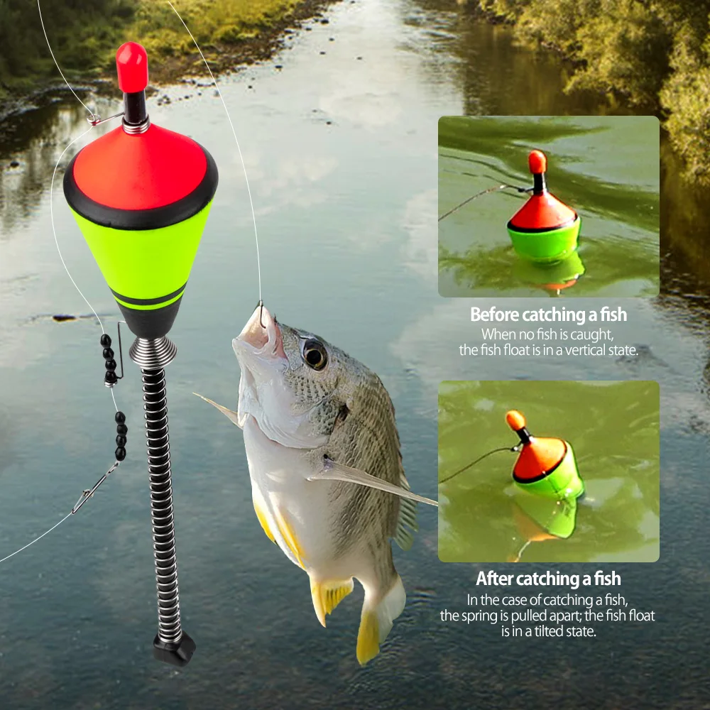 DONQL New 1 pcs Automatic Fishing Float Portable Fast Fishing Artifact Flotador Bobber Fish Accessories Fish Float Device BuoySKU_01 (5)