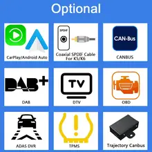 Дополнительный Ownice K1 K2 K3 K5 K6 дополнительная стоимость для CarPlay DAB DTV OBD ADAS TPMS Android DVD продается только с автомобильным dvd вместе