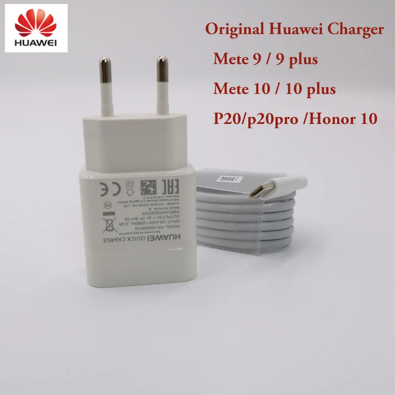Быстрое зарядное устройство huawei 9V2A EU/US быстрое зарядное устройство адаптер p10 lite для p20 p10 P9 Lite P8 Honor 9 8 nova 2 3 3i 4 4e V10 type C кабель