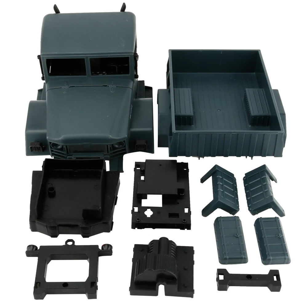 

1:16 DIY Military Four-wheel Drive Off-road Remote Control Climbing Car Model For WPL B-1