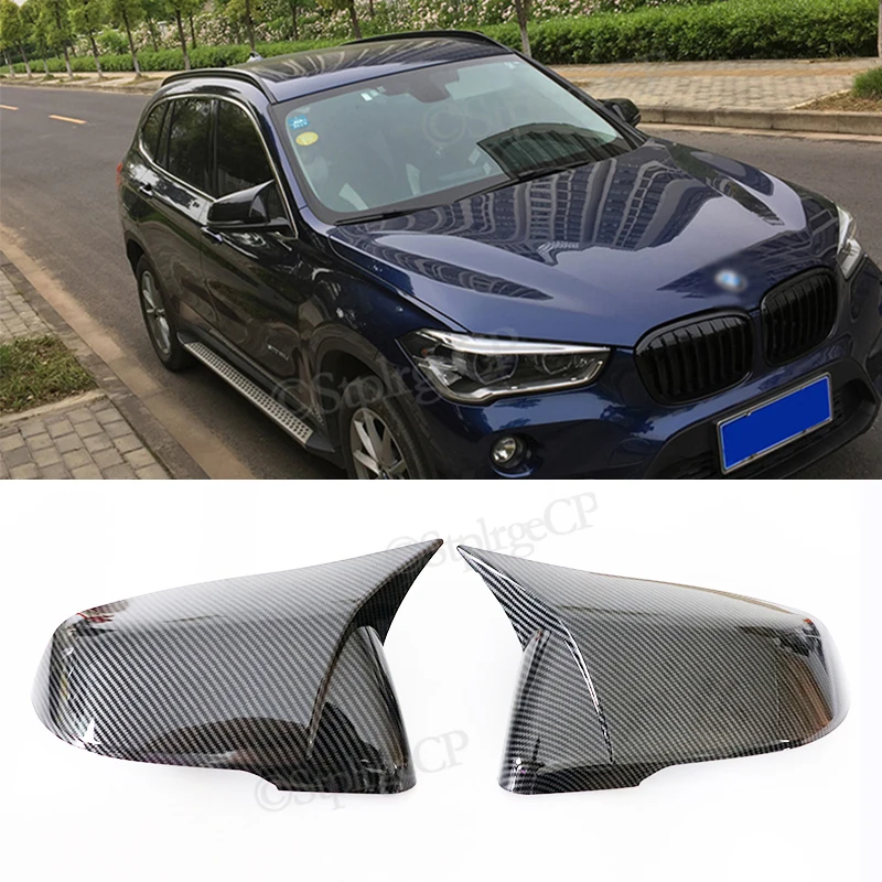 For BMW X Series X1 F48 F49 2016- UP High quality carbon fiber rearview mirror cover, reversing mirror cover decorative cover