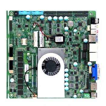 

Broadwell-U i5-5300u mini itx motherboards onboard 4GB ddr3 32G SSD lvds 2* SATA3.0 6*COM 2 ethernet ports industrial mainboards