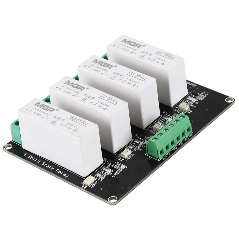 4 канальное твердотельное реле SSR с высоким и низким триггером 5A 3 32V для Arduino UNO