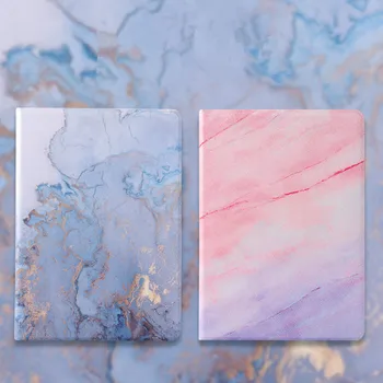 

For iPad 9.7 2017 2018 Case A1893 tablet case pc Back Marble PU Leather Smart Cover for iPad 5 6 Air Air 2 Mini 1 2 3 4 5 #S