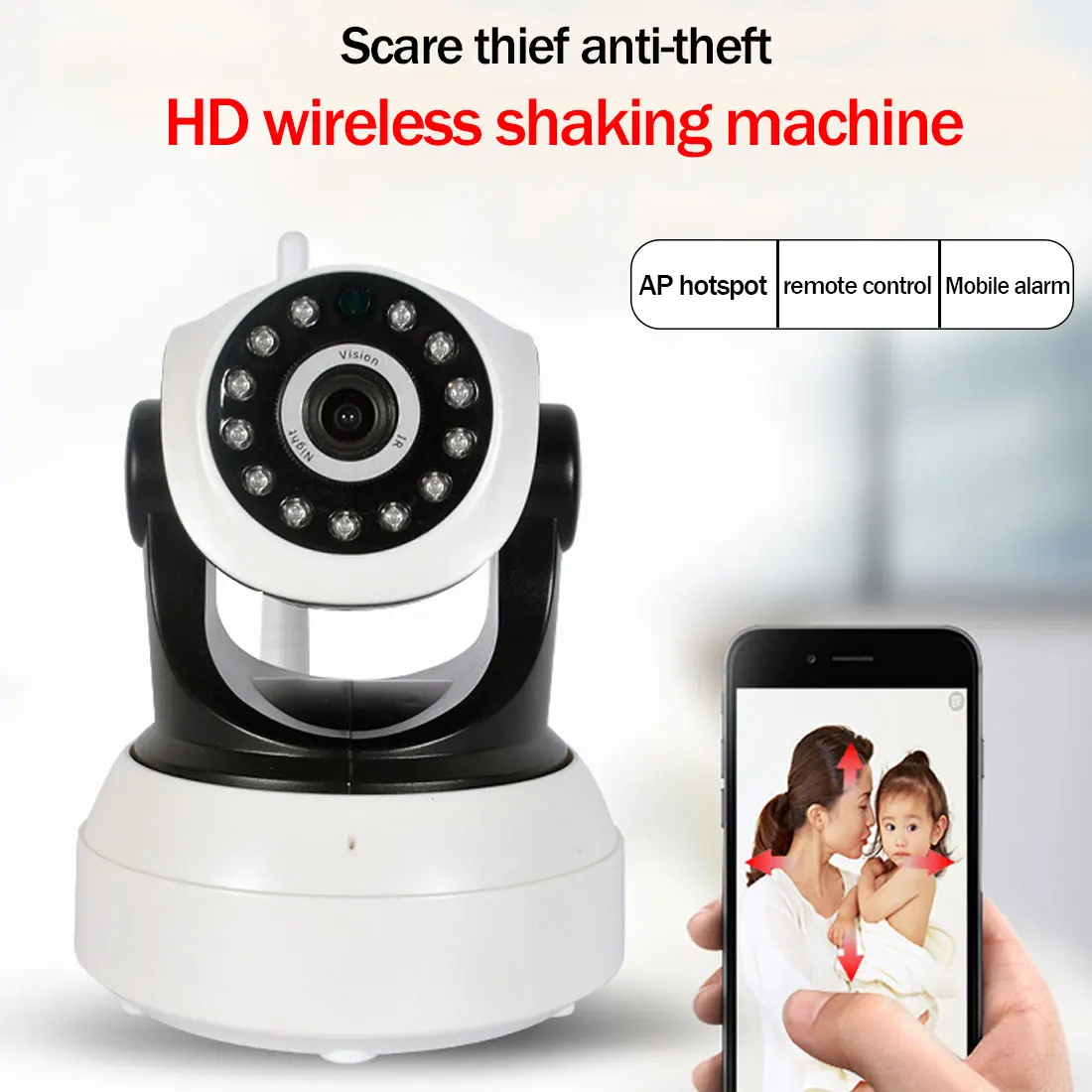 Беспроводная ip-камера 720 P, Wi-Fi, камера видеонаблюдения для помещений, детский монитор, двухсторонняя аудио ИК-камера ночного видения с сигнализацией