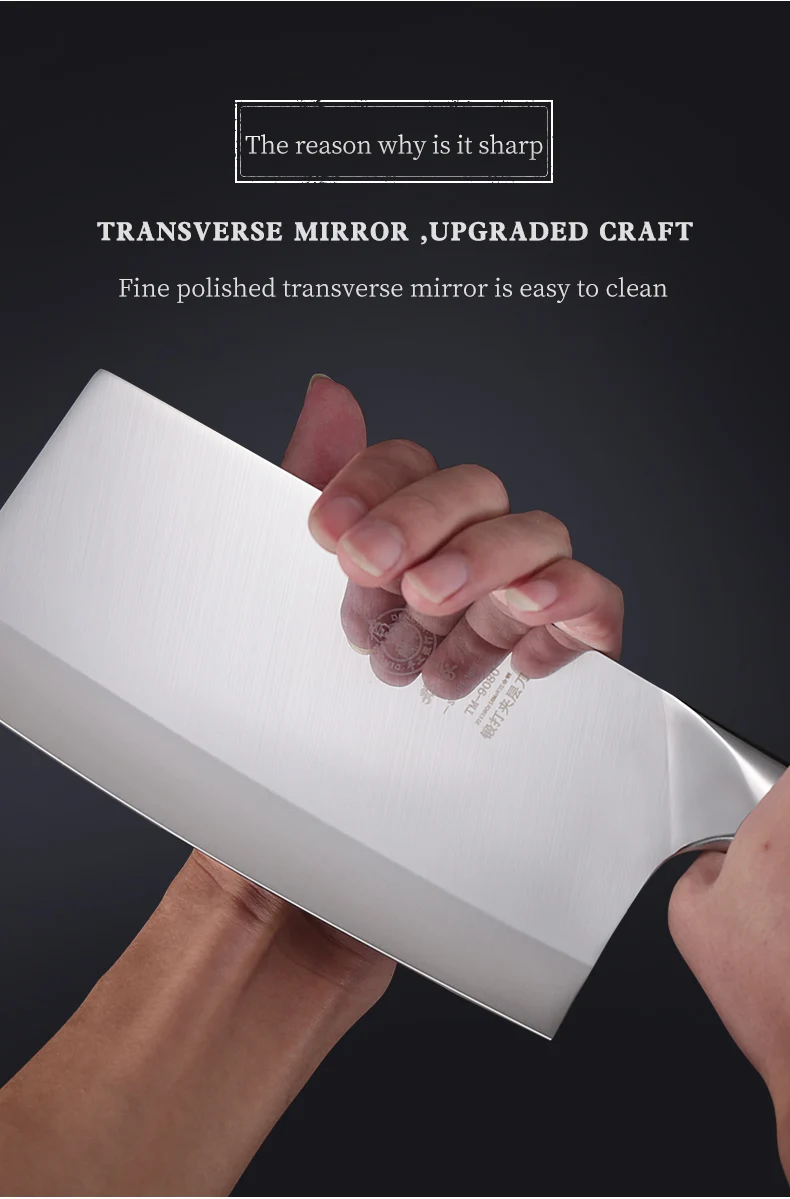 DENGJIA 9Cr18Mov ручка из красного дерева китайский высококачественный шеф нож ручной