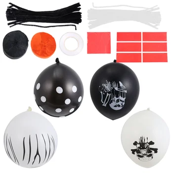 

2pcs/Set Stylish Creative Useful Halloween Balloon Party Supplies Decoration Balloon Latex Balloon Spider Balloon