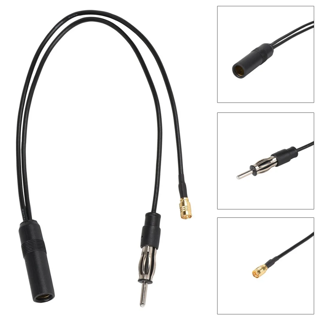 1 шт. SMB Кабель антенна автомобиля DIN антенна конвертер Dab+ FM/AM ведущий сплиттер активный разъем автомобиля радио адаптер аксессуар