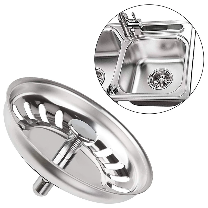 1PcsStainless Сталь фильтр пробка для кухонной раковины отходов Plug Раковина Ванная