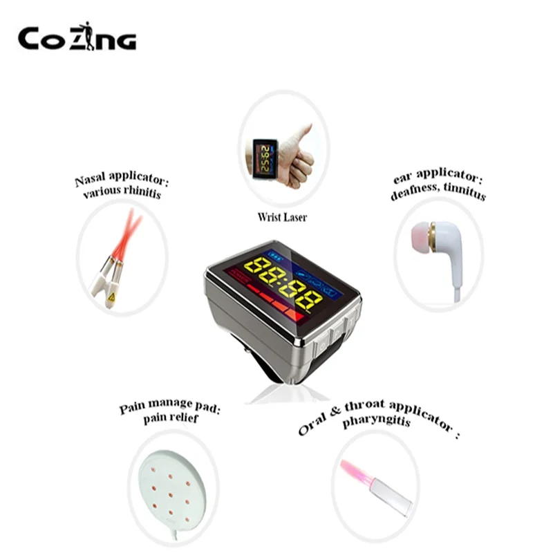 

Cold Laser Therapy Device For Hypertension And Pain Relief Tinnitus And Rhinitis