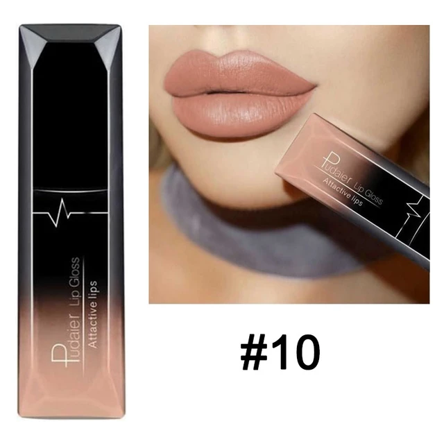 Waterproof Nude Matte Velvet Glossy Lip Gloss Lipstick Lip Balm Sexy Red Lip Tint 21 Colors Women Fashion Makeup Christmas Gifts 10