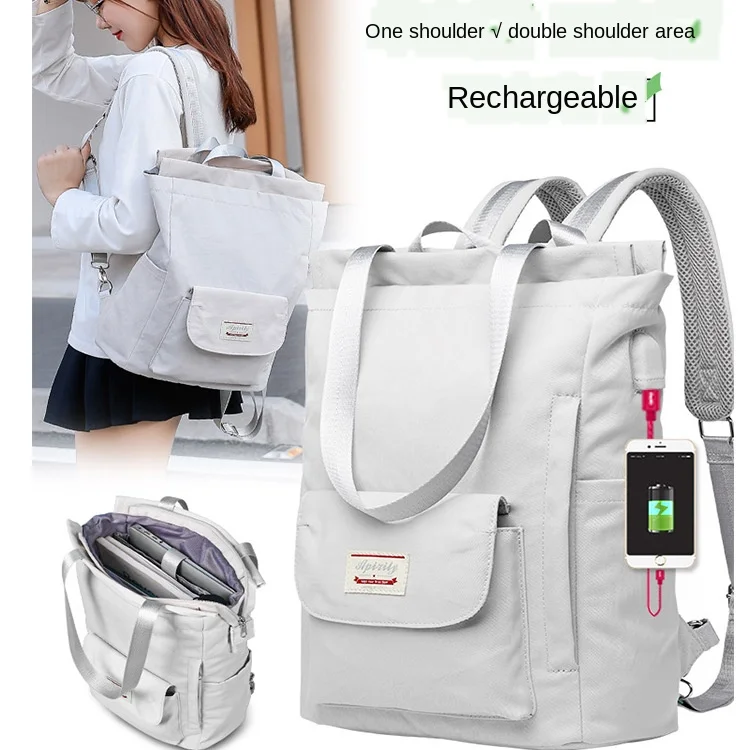 

New Women Backpack Student School Bag Middle School Student High School Student College Student Backpack Waterproof Laptop Bag