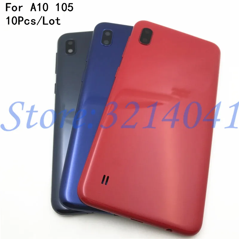 10 шт. для samsung Galaxy A10 A105 A105F Задняя крышка батареи для samsung A10 крышка батареи корпус двери задний Чехол+ боковые кнопки