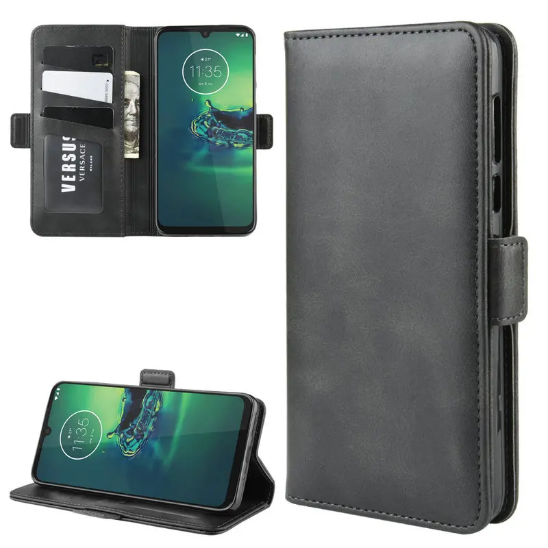 

For Motorola Moto G8 Plus G8+ Wallet Case for Moto G8 Play for Motorola One Macro Double Flip Leather Cover Phone Case Capa Etui