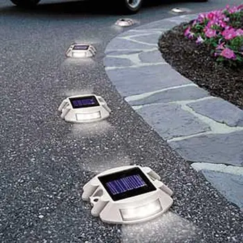 

Solar Powered Security Lights Solar Garden Lamp Waterproof 6 LED IP68 6LED Stair 30 Tons Outdoor White