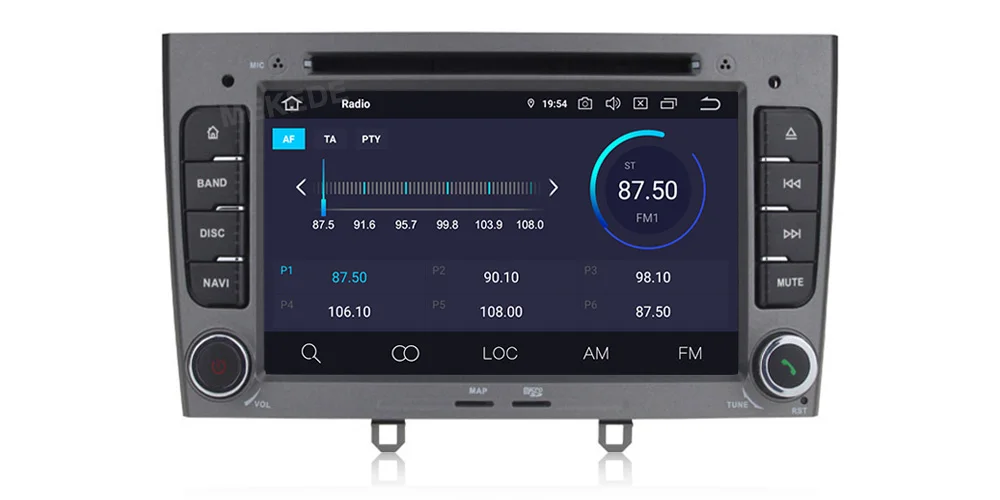 Cheap MEKEDE 7 inch 1024*600 8 Core Android 9.0 4G RAM 64GROM Multimedia Car dvd Player For Peugeot 308 408 with wifi radio GPS BT RDS 16
