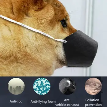 

Mask Pet Anti-haze Mask For Dogs Anti-PM2.5 Mouth Cover Dog Anti-Biting Anti-barking Stopper Anti-chaos Eating Dog Mouth Cover