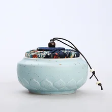 Керамическая банка для чая кунг-фу, китайская чайная посуда, банка для чая, коробка для дома или офиса, аксессуары для чая C