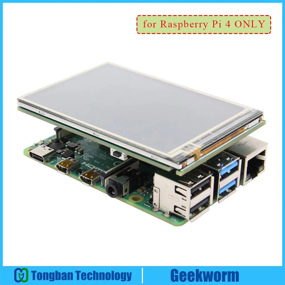 Raspberry Pi 4 Модель B 3 5 дюймов Самый быстрый 60 + fps TFT сенсорный экран 480x320