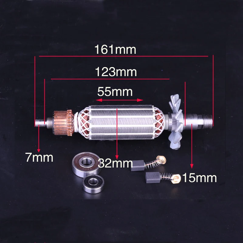 Ротор для станка обрезки Makita 3703 адаптер Dongcheng станок ротора детали двигателя