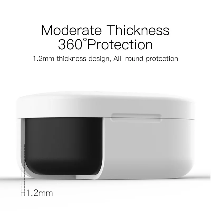 Чехол для наушников KUULAA чехол Redmi AirDots силиконовый защитный Xiaomi Mi Air Dots аксессуары