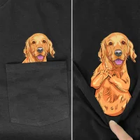 Funny T koszula moda marka letnia, z kieszenią z nadrukiem z psem koszulka męska dla kobiet koszule topy hip-hopowe śmieszne koszulki bawełniane 3