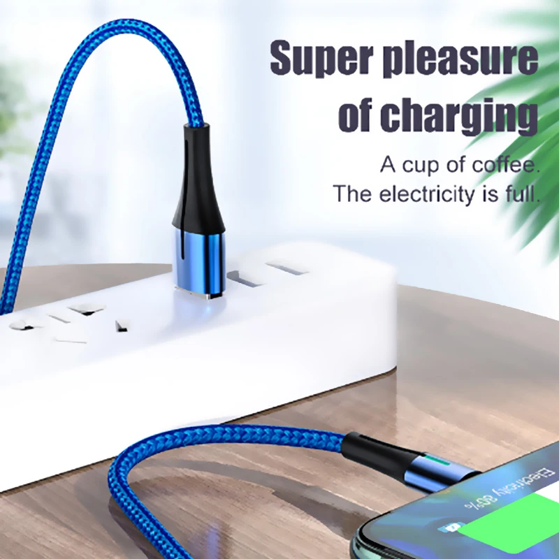 3а светодиодный usb type-C кабель для быстрой зарядки для Xiaomi mi 9T красный mi samsung S10 huawei usb ЗУ для мобильного телефона кабель type-C кабель для передачи данных