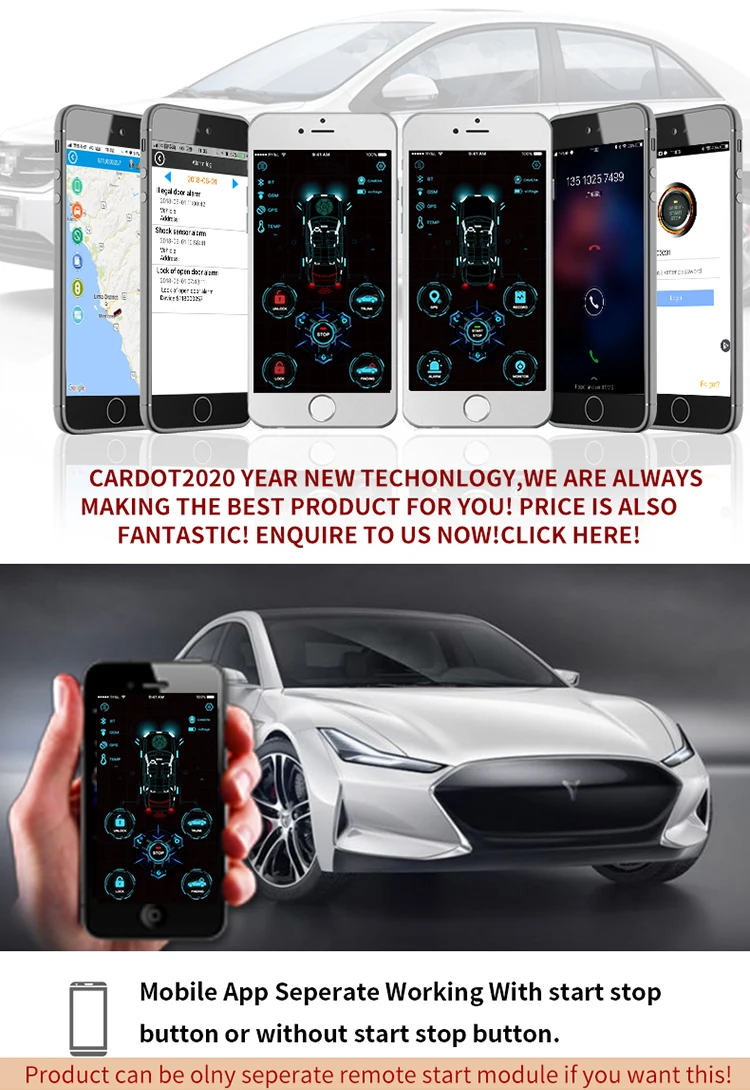 CARDOT 4G иммобилайзер рчид two way машинный сигнализации умный телефон дистанционного запуска двигателя