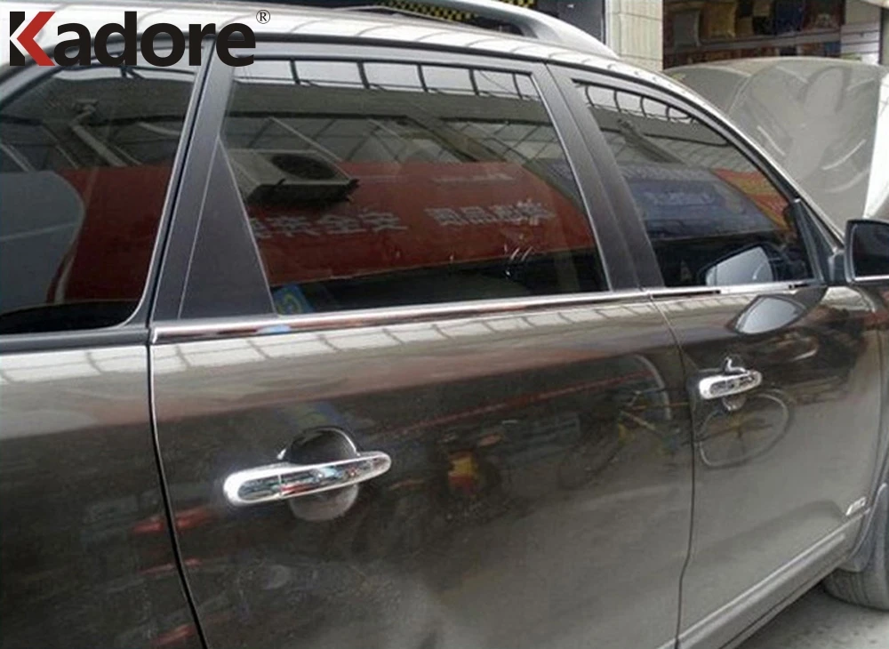 Накладка на ручку для KIA Sorento 2010 2011 2012 2013 2014 2015 хромированная с двумя