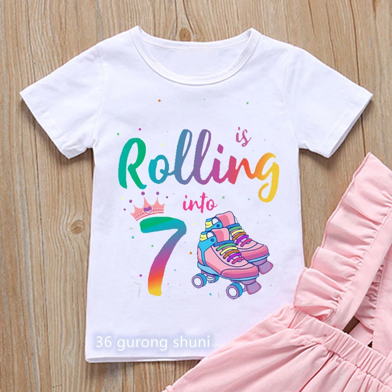 T-Shirt For Boys/Girls Cool Skates Graphics 3 To 12 Years Old Birthday  Gifts Clothing Fashion Harajuku Boys/Girls Tshirt Tops 4