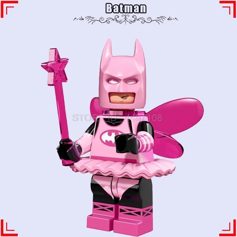 Женщина-кошка, Бэтмен DC фигурка фильм Капитан Лига Америка Готэм город игрушка строительные блоки красный капюшон Аквамен Супермен игрушки - Цвет: Batman