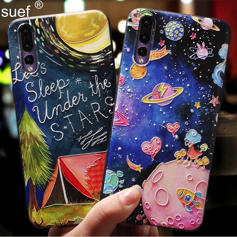 Чехол-накладка suef для Huawei Honor 9 10 Lite V10 20 i Pro мягкий силиконовый чехол с рельефным