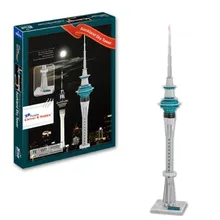 Новая Зеландия Окленд небо башня обучения 3D Бумага DIY головоломки 3435 модель Обучающие комплекты игрушек дети мальчик подарок игрушка