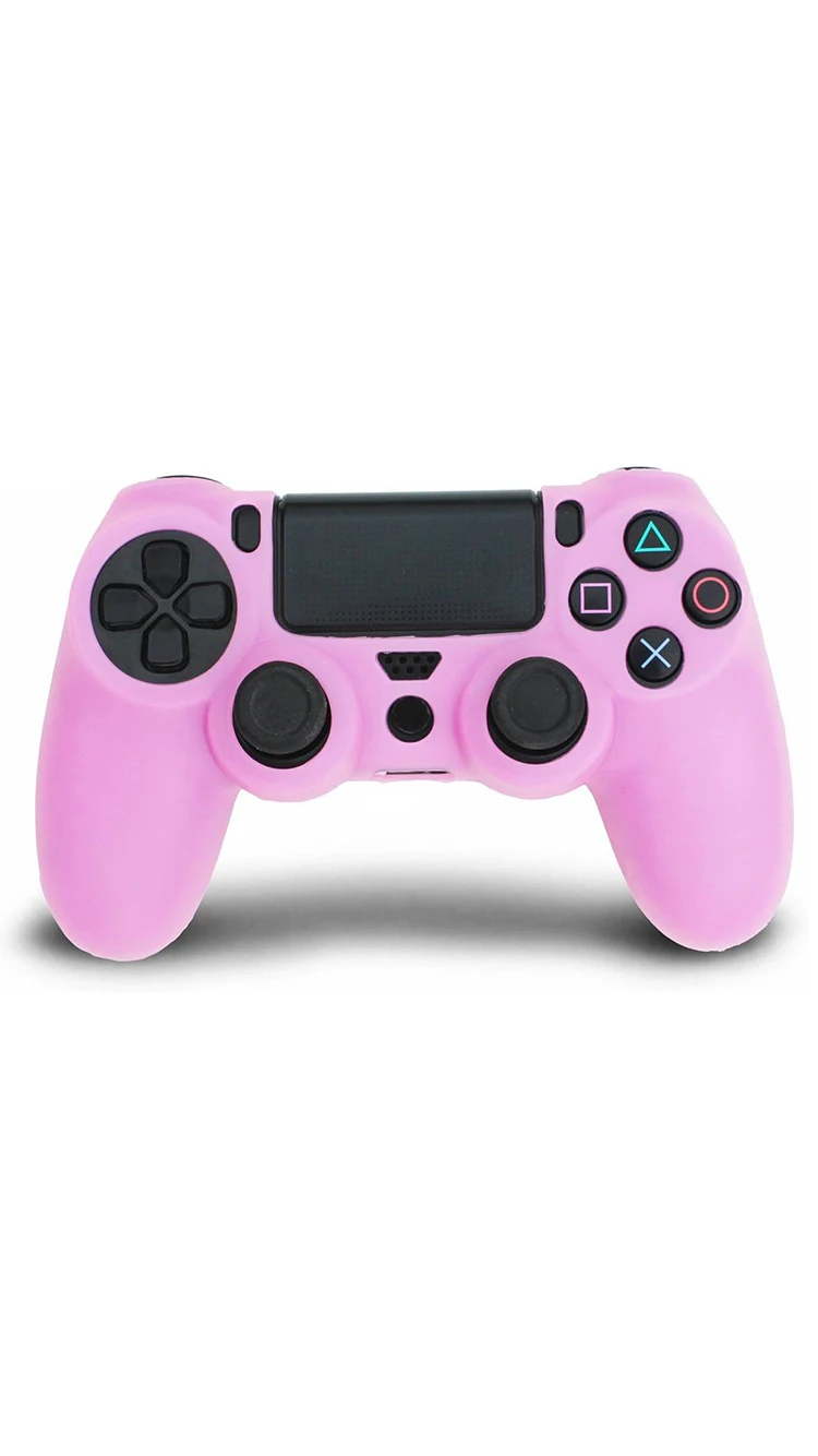 Защитный чехол s для контроллера PS4 силиконовый чехол для контроллера PS4 водонепроницаемый Противопылевой нескользящий корпус игровой консоли - Цвет: Pink