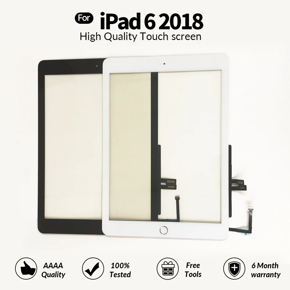 Tela Sensível ao Toque para Ipad 9.7 Versão 2023 6ª Geração A1893 A1954 Digitalizador de Vidro Painel Lcd Sensor de Substituição