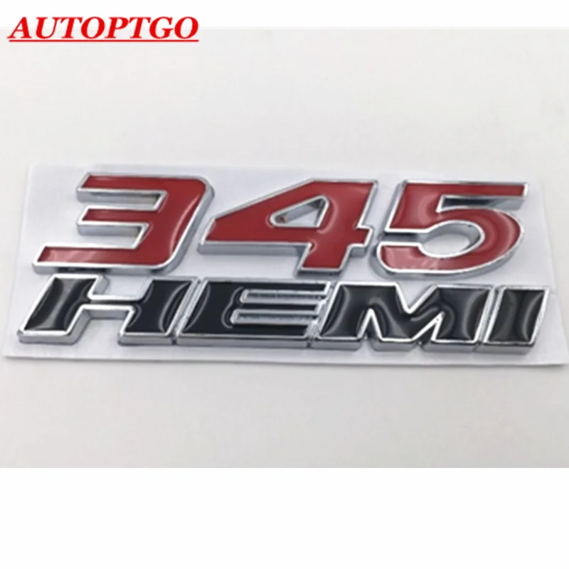 Красный/черный металл 345 HEMI 345 HEMI эмблема КРЫЛО боковой значок наклейка для большинства DODGE ram CHALLENGER зарядное устройство CHRYSLER 300C