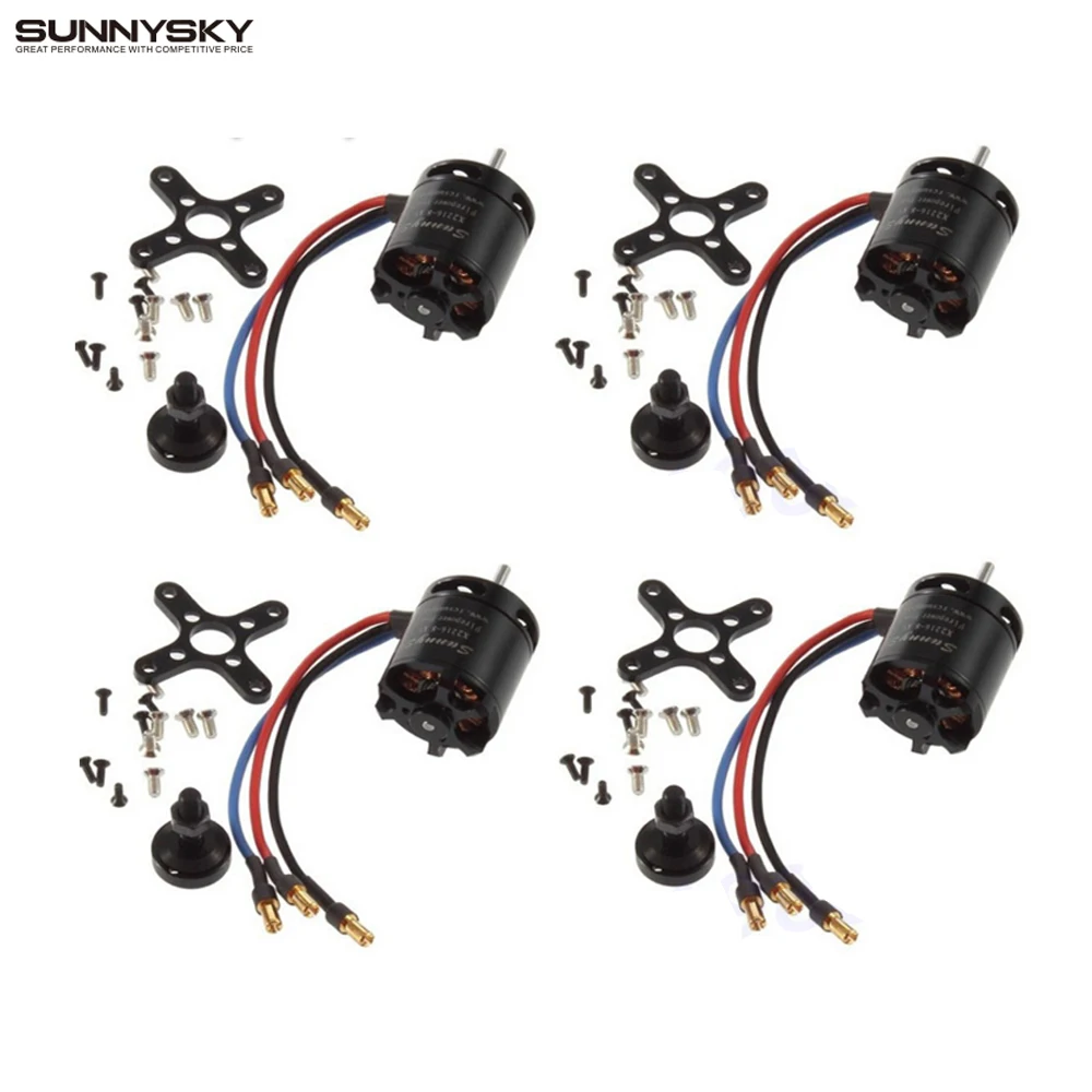 

4pcs Sunnysky X2216 880kv 1100kv 1250kv 1400KV Brushless Motor For RC helikopter Airplane Quadcopter milticopter